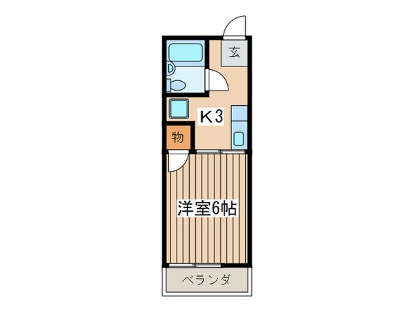 シティハイムエクセルⅢの物件間取画像